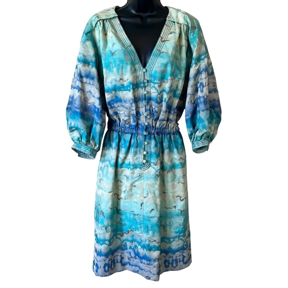 Peter Som Runway Dress Cloud Print